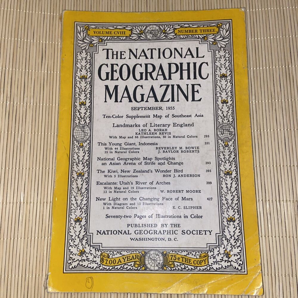 The Nation Geographic Magazine September 1955 Volume CVIII NUMBER THREE